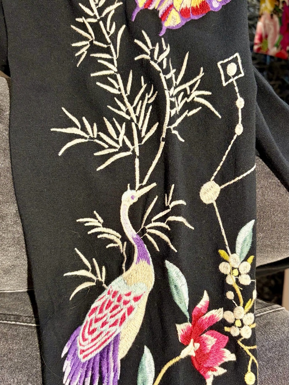 Johnny Was Black leggings NWT , Size Large - Picture 7 of 8